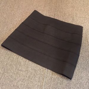 L8TER Black Wide Elastic Bandage Mini Skirt VINTAGE Y2K
